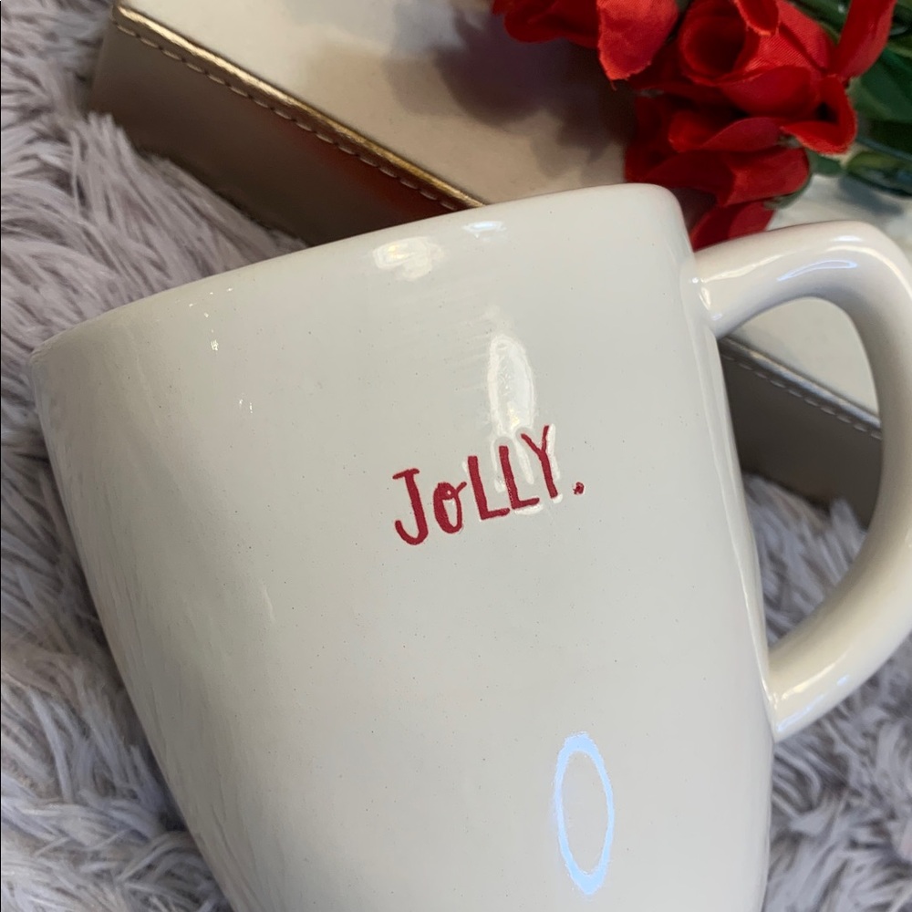 🌹Rae Dunn “Jolly” • Large White Ceramic Coffee Mug - Picture 4 of 7